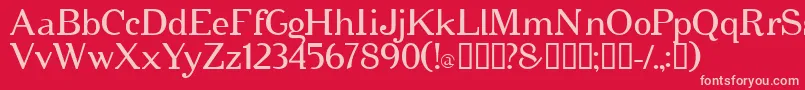 Cipher ffy Font – Pink Fonts on Red Background