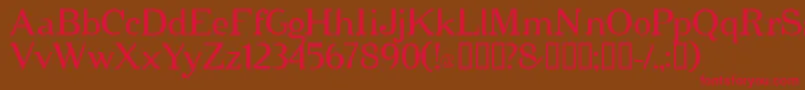 Cipher ffy Font – Red Fonts on Brown Background