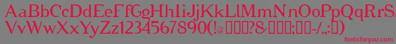 Cipher ffy Font – Red Fonts on Gray Background