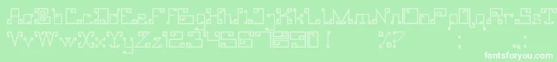 AinuMinzoku Font – White Fonts on Green Background