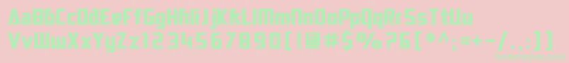 SfElectrotomeBold Font – Green Fonts on Pink Background