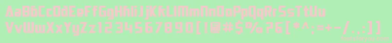 SfElectrotomeBold Font – Pink Fonts on Green Background