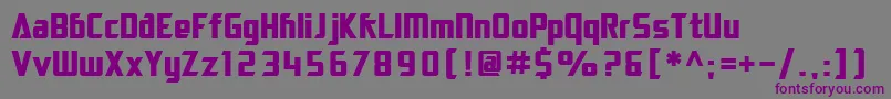 SfElectrotomeBold Font – Purple Fonts on Gray Background