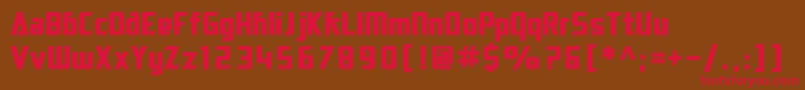 SfElectrotomeBold Font – Red Fonts on Brown Background