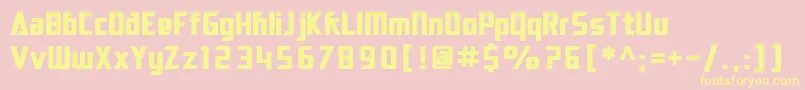 SfElectrotomeBold Font – Yellow Fonts on Pink Background