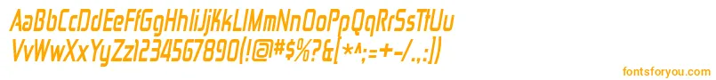 Шрифт ZektoncdBolditalic – оранжевые шрифты