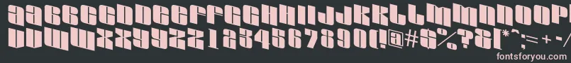 AGlobusspdn Font – Pink Fonts on Black Background