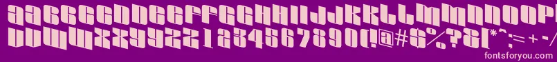 AGlobusspdn Font – Pink Fonts on Purple Background