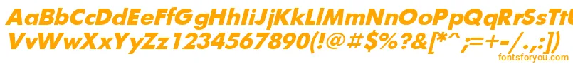 UkrainianfuturisBolditalic Font – Orange Fonts on White Background