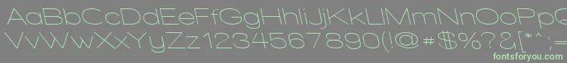 WalkwayExpandRevoblique Font – Green Fonts on Gray Background
