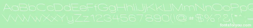 WalkwayExpandRevoblique Font – White Fonts on Green Background