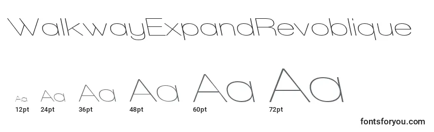 WalkwayExpandRevoblique Font Sizes