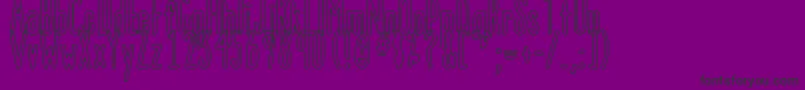 DjbThatFontISawOnTv Font – Black Fonts on Purple Background