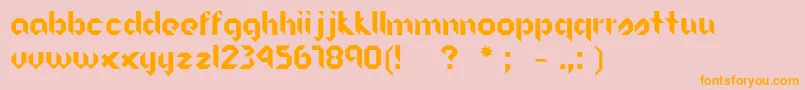 Origram Font – Orange Fonts on Pink Background