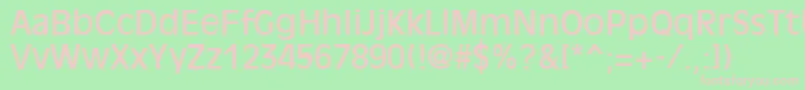 OliviaRegular Font – Pink Fonts on Green Background