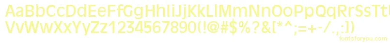 Шрифт OliviaRegular – жёлтые шрифты