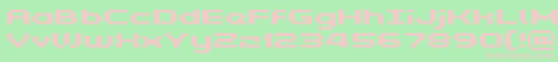 Kyrou5WideBold Font – Pink Fonts on Green Background