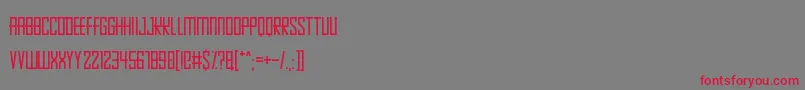 Pixelopolis9000 Font – Red Fonts on Gray Background