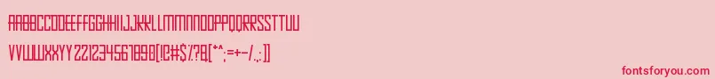 Pixelopolis9000 Font – Red Fonts on Pink Background