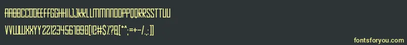 Pixelopolis9000 Font – Yellow Fonts on Black Background