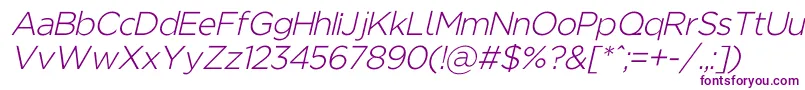 Regencielightobl Font – Purple Fonts on White Background