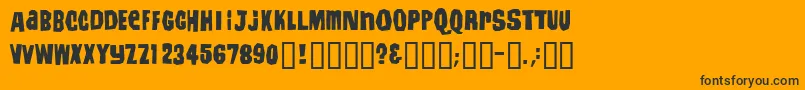 More about Irwinallen Font Irwinallen Font – Black Fonts on Orange Background