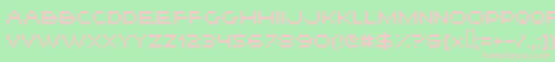 Hiskyflipperhi Font – Pink Fonts on Green Background