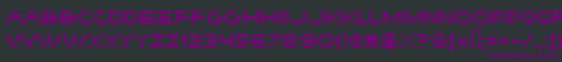 Hiskyflipperhi Font – Purple Fonts on Black Background