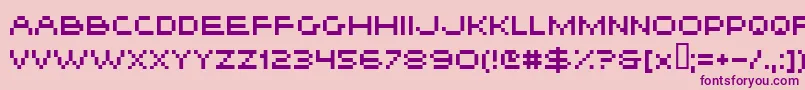 Hiskyflipperhi Font – Purple Fonts on Pink Background