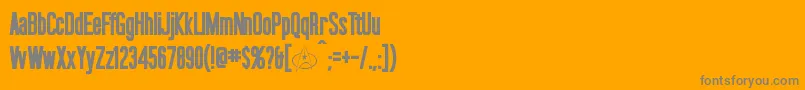OkudaBold Font – Gray Fonts on Orange Background