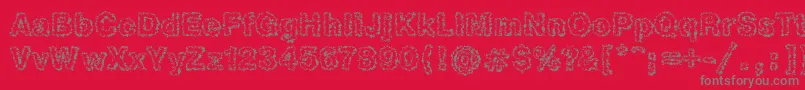 Шрифт Heb2Db – серые шрифты на красном фоне