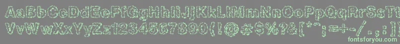 More about Heb2Db Font Heb2Db Font – Green Fonts on Gray Background