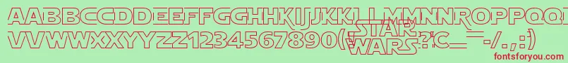 Starjhol Font – Red Fonts on Green Background