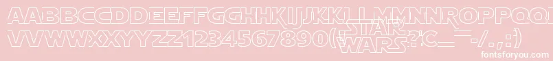 Starjhol Font – White Fonts on Pink Background