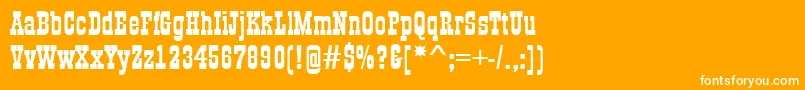 GildiaBold Font – White Fonts on Orange Background