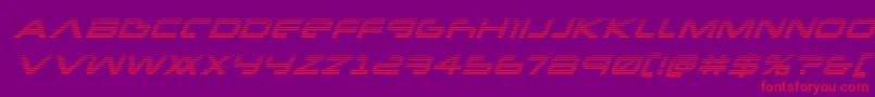 Newmarsscanital Font – Red Fonts on Purple Background