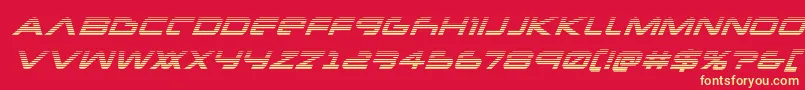 Newmarsscanital Font – Yellow Fonts on Red Background