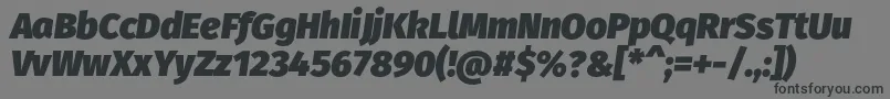 fuente FirasansUltraitalic – Fuentes Negras Sobre Fondo Gris