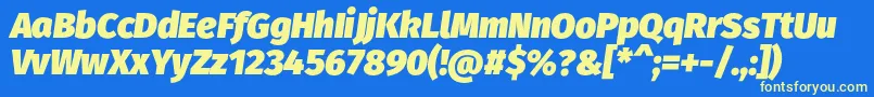 Lisätietoja FirasansUltraitalic-fontista FirasansUltraitalic-fontti – keltaiset fontit sinisellä taustalla