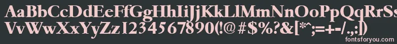 GaremondBold Font – Pink Fonts on Black Background