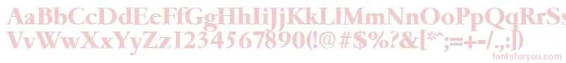 GaremondBold Font – Pink Fonts on White Background