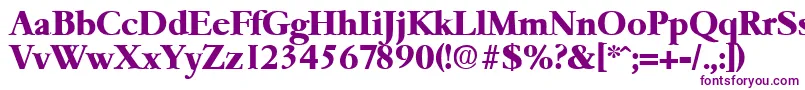GaremondBold Font – Purple Fonts on White Background