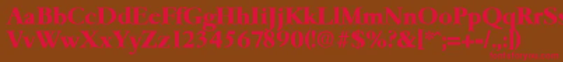 GaremondBold Font – Red Fonts on Brown Background