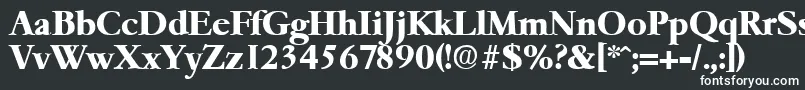 GaremondBold Font – White Fonts on Black Background