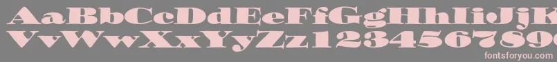 Ozwaldstd Font – Pink Fonts on Gray Background