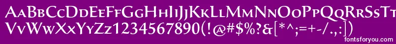 SavaproMedium Font – White Fonts on Purple Background