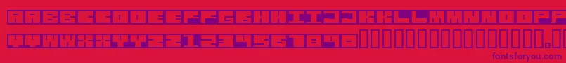 CorneliusMaurits Font – Purple Fonts on Red Background