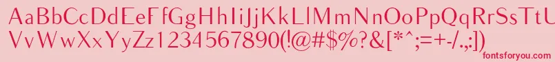 Balham Font – Red Fonts on Pink Background