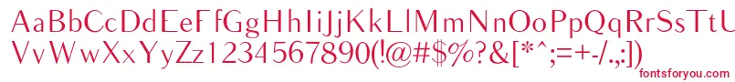 Balham Font – Red Fonts on White Background