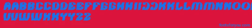 fuente Tshirt – Fuentes Azules Sobre Fondo Rojo